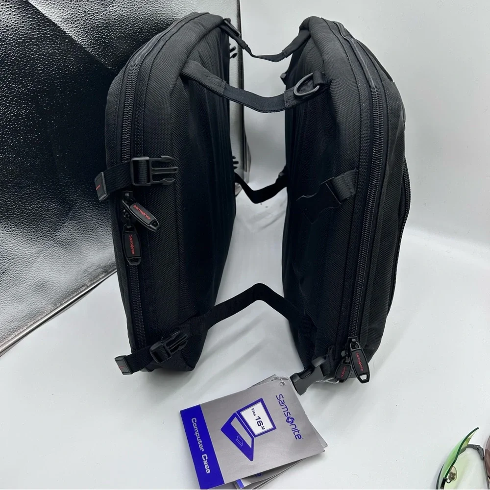 Black Samsonite Travel Briefcase Bag - Professional Laptop Carryall